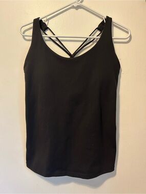Prana Black Strappy Scoop Neck Tank